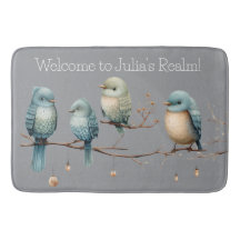 Whimsical Birds on Branches Zeitlose Eleganz