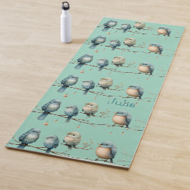 Whimsical Birds on Branches Zeitlose Eleganz Yogamatte