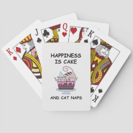 Whimsical Birthday Cat Spielkarten