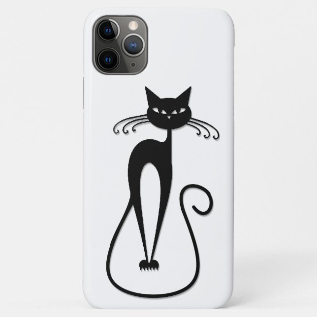 Whimsical Black Cat Case-Mate iPhone Hülle (Rückseite)