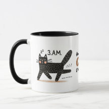 Whimsical Black Cat Sprint um 3 Uhr
