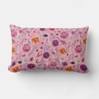 Whimsical Bloom Garten Lendenkissen