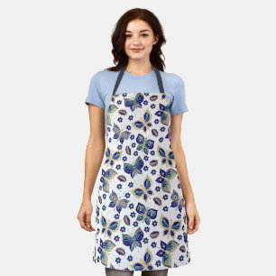 Whimsical Blue Butterfly Schürze