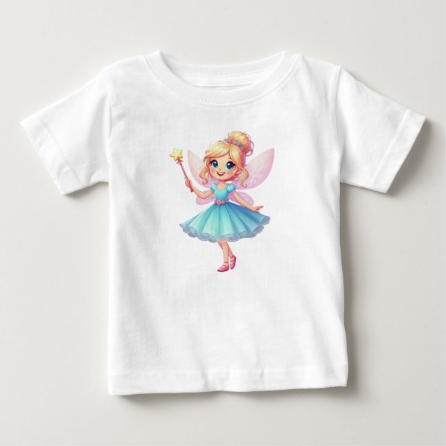 Whimsical Blue Fairy Baby T-shirt (Vorderseite)