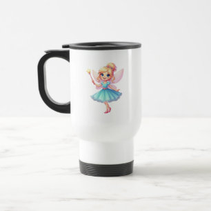 Whimsical Blue Fairy Reisebecher