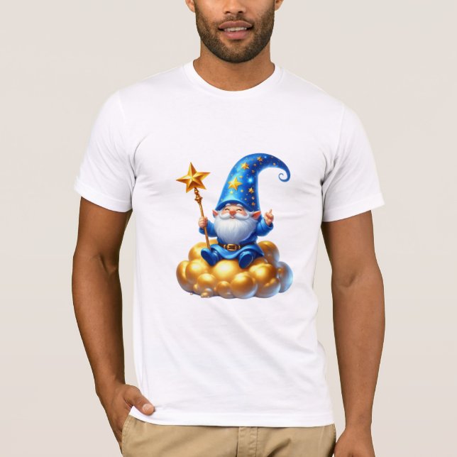 Whimsical Blue Gnome T-Shirt (Vorderseite)