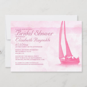 Whimsical Boats Bridal Dusche Einladungen