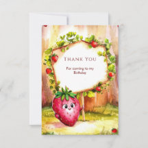 Whimsical Boho Fruit Strawberry Geburtstag
