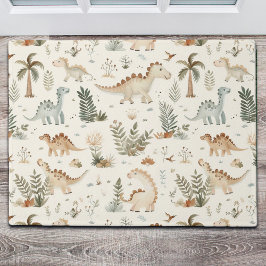 Whimsical Boho Jungle Dinosaur Muster Fußmatte