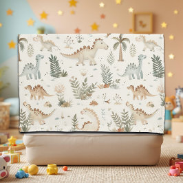 Whimsical Boho Jungle Dinosaur Muster Kissenbezug