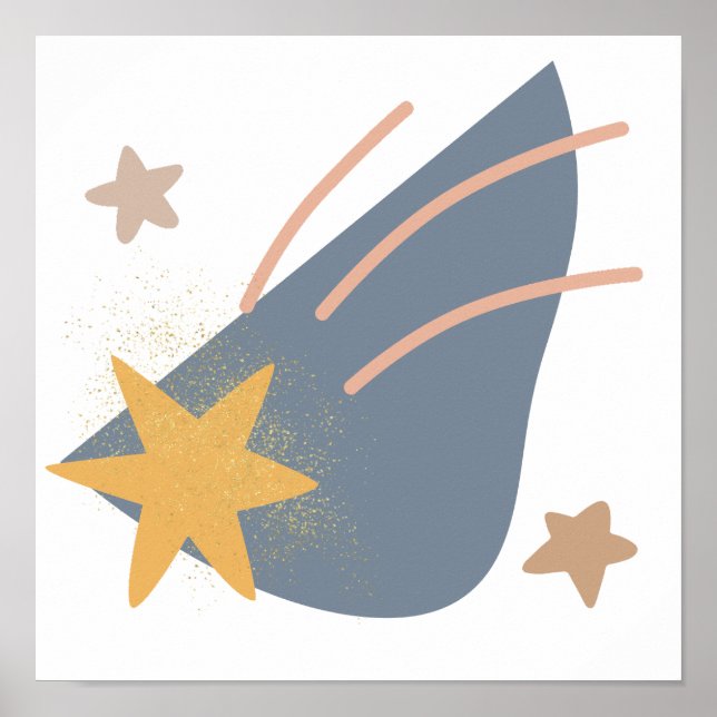 Whimsical boho schießstar, poster (Vorne)