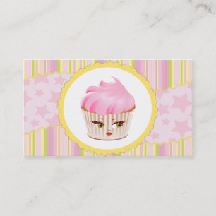 Whimsical boulangerie Cupcake Carte de visite
