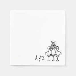 Whimsical Bow Cocktail Tower Wedkins Serviette