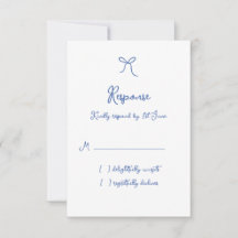 Whimsical Bow French Blue Wedding