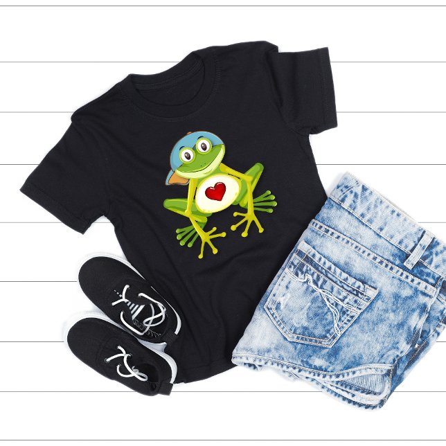 Whimsical Boy Frog T - Shirt (Von Creator hochgeladen)