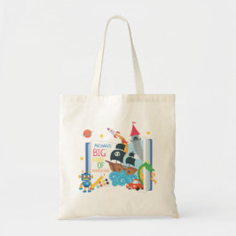 Whimsical Boy Library Book Tote Bag Tragetasche