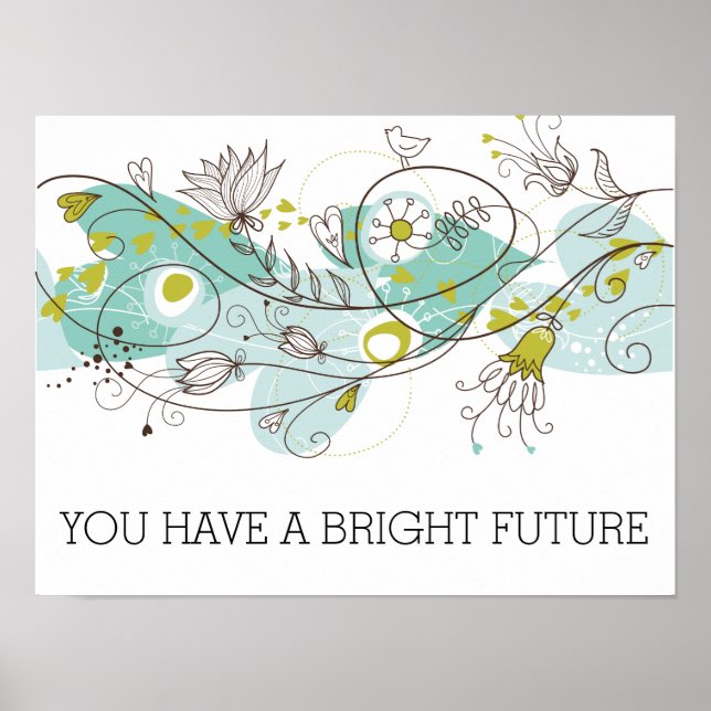 Whimsical Bright Future Poster (Vorne)