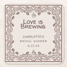 Whimsical Brown Love Is Brewing Brautparty