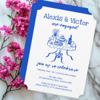 Whimsical Buffet DInner Custom Engagement Party