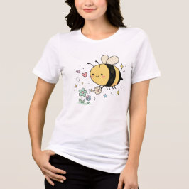 Whimsical Bumblebee Nature Lover Tri-Blend Shirt