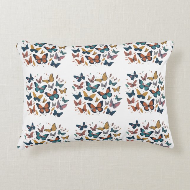 Whimsical Butterfets T - Shirt Dekokissen (Vorderseite)