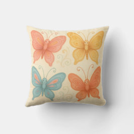 Whimsical  Butterflies  Kissen