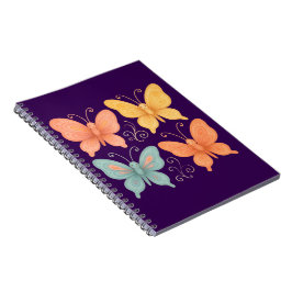 Whimsical Butterflies Spiral Photo Notebook Notizblock