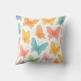 "Whimsical Butterflies" Throw Pillow Kissen