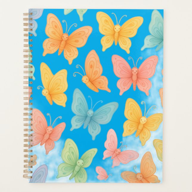 "Whimsical Butterflies" Tote Planer (Vorderseite)