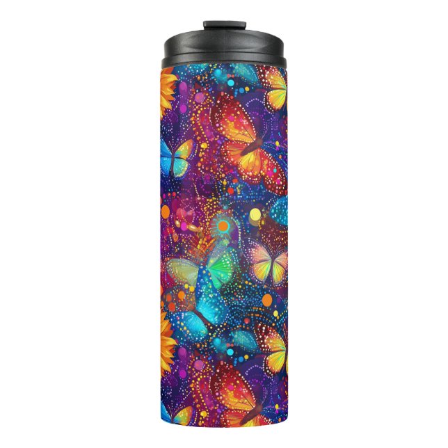 Whimsical Butterfly Dream Thermosbecher (Vorderseite)