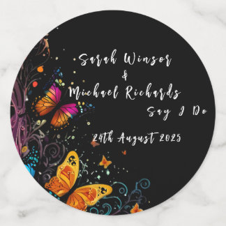 Whimsical Butterfly Garden Lapel Pin Konfetti