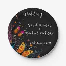 Whimsical Butterfly Garden Postcard Pappteller