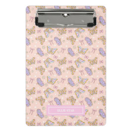 Whimsical Butterfly Girl Personalisiert Mini Klemmbrett