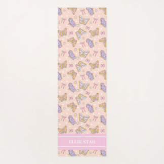 Whimsical Butterfly Girl Personalisiert Yogamatte