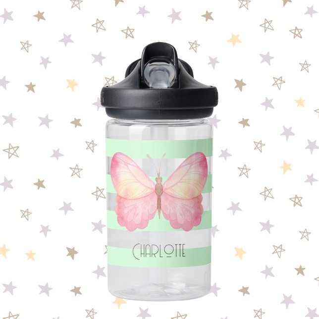 Whimsical Butterfly Persönliche Wasserflasche Trinkflasche (Whimsical Butterfly Personalized Water Bottle)