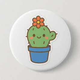 Whimsical Cactus Button