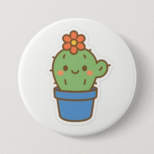 Whimsical Cactus Button (Vorderseite)