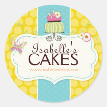 Whimsical Cake Labels