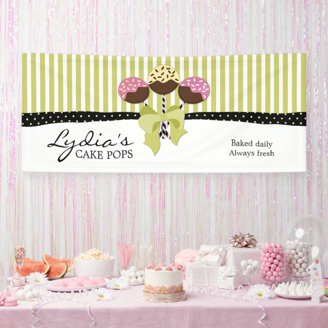 Whimsical Cake Pops Business Banner (Party)
