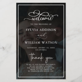 Whimsical Calligraphy Foto Hochzeitfeier