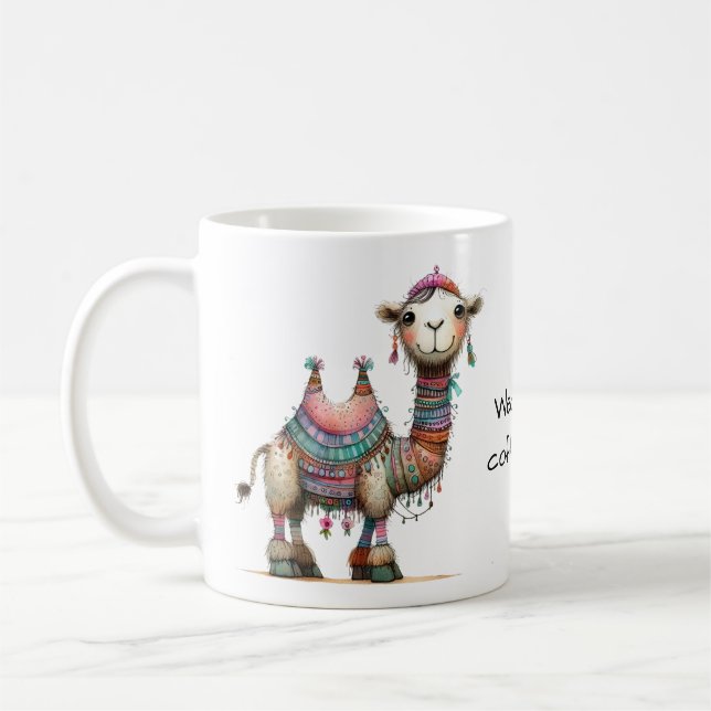 Whimsical Camel Mittwoch Hump Day Kaffeetasse (Links)