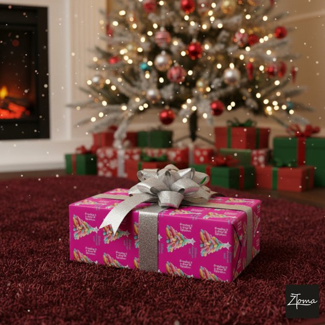 Whimsical Candy Tree Geschenkpapier (Von Creator hochgeladen)