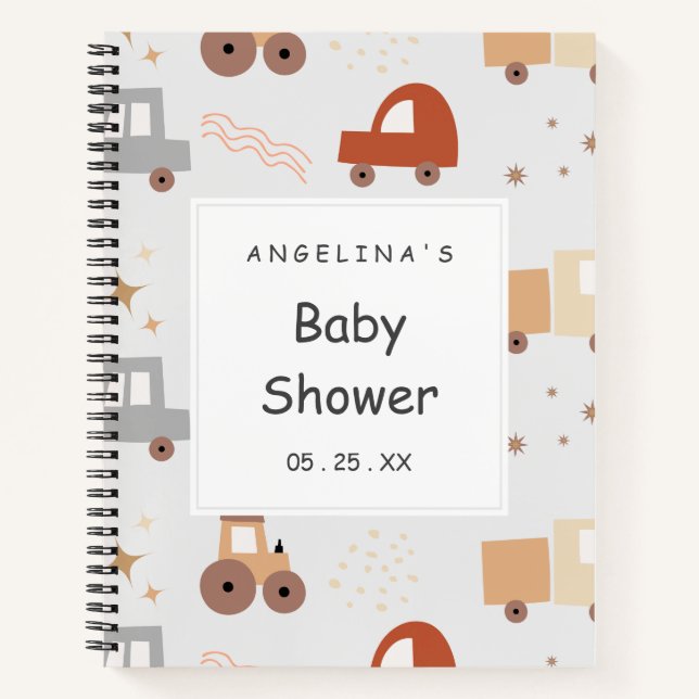 Whimsical Car Boho Notizbuch (Vorderseite)