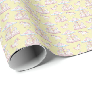 Whimsical Carousel Gift Wrap - Baby Shows Geschenkpapier