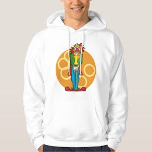 Whimsical Cartoon Clown mit hellen Farben Hoodie
