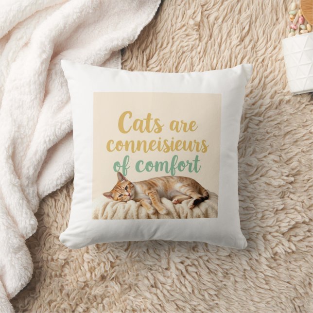Whimsical Cat Funny Adororable Kissen (Decke)