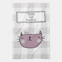 Whimsical Cat Lover's Purfect Buffalo Kariert