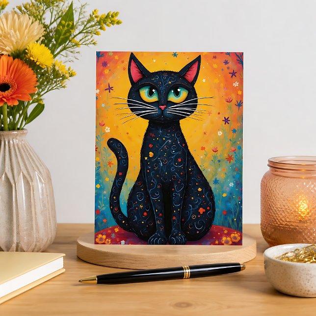 Whimsical Cat  Postkarte (Von Creator hochgeladen)