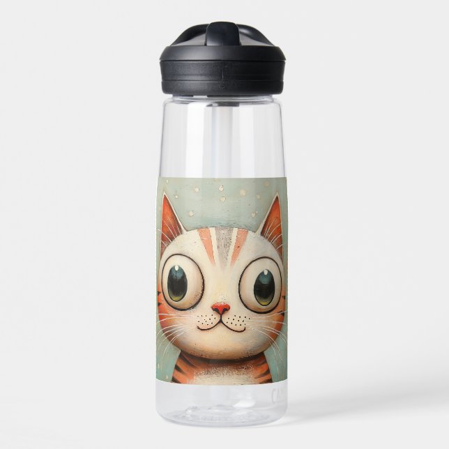 Whimsical Cat  Trinkflasche (Vorne)