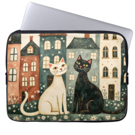 Whimsical Cats  Laptopschutzhülle